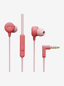 boAt BassHeads 103 Wired Earphone with Mic (Mint Pink)