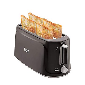 BOSS Eden 1100-watt 4 Slice Automatic Pop-up Toaster (Black) price in India.
