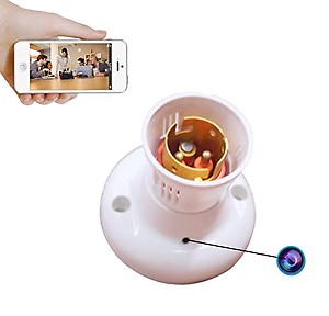 Wukama Bulb Holder Camera Audio Video Recording Day Vision Watch Live 24 Hours price in India.