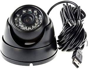 Raiyaraj CCTV Dome Security Camera USB Port Dome Camera Vision CCTV with Memory Card Slot Recording System