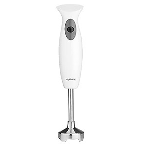 Lifelong LLHB921 300 W Hand Blender Machine for Kitchen with Stainless Steel Blade| Food Mixer, Purees, Smoothies, Shakes, Sauces & Soups | 1 Year Warranty (ISI Certified, White) price in India.