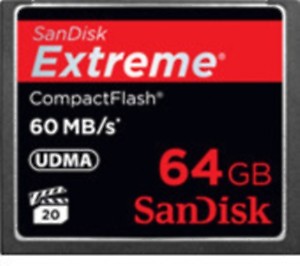SanDisk Extreme 64 GB Compact Flash Camera Memory Card price in India.