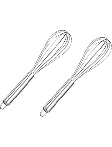 Aastic Enterprises- Whisker Stainless Steel Hand Blender Mixer Prime Light Quality with Pipe Handle 30 CM & 22 CM Pack of 2 price in India.