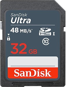 SanDisk Ultra 32 GB Ultra SDHC Class 10 48 MB/s Memory Card