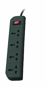 Belkin 4-Socket Surge Protector Universal Socket with 5Ft (1.5-Meter) Heavy Duty Cable Overload Protection, Extension Cord Comes with 5 Years Manufacturer Warranty, Grey Color, 250 Volts price in India.