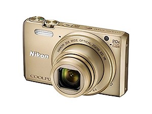 Nikon Coolpix S7000 16 Mp Point And Shoot Camera (Pink) With 20X Optical Zoom 8Gb Memory Card And Camera Case price in India.