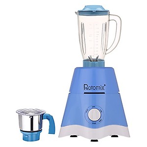 Rotomix Blue Color 750 Watts Blue Color Mixer Juicer Grinder with 2 Jar (1 Juicer Jar without filter and 1 Chuntey Jar) price in India.