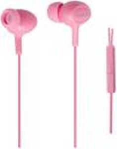 Xebber PowerRock DT-212 in Ear Headphone Phone with Mic and Remote Pink price in .