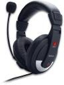 Iball Rocky Wired Over Ear Headphones with Mic I Headphone jack - 3.5mm I Impedance - 32? I Output power - 100mW I 2-pin Audio Jack I Sensitivity - 110dB (Black) price in India.