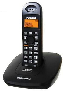 Panasonic KX-TG3611BX Digital Cordless Landline Phone (Black) price in India.
