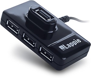 iBall Piano 423 4 Port USB Hub I Slim and cute design I Easy & accessible ports on top I Strong rubber foot pad I piano shiny finish I integrated usb cable - (Black) price in India.
