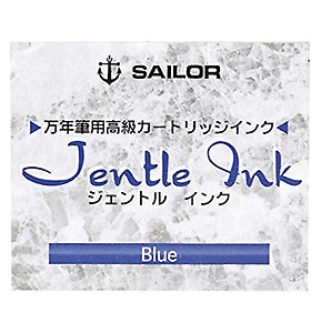 SAILOR FOUNTAIN PEN CARTRIDGE JENTLE INK BLUE 12 PIECE BOX[13-0402-140] price in India.