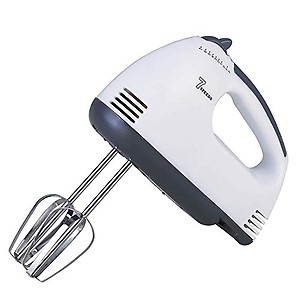 Elysianstores 7-Speed 300 Watt Hand Mixer with 4 Pieces Stainless Blender, Ice-Cream Egg Cake/Cream Mix, Egg Bitter price in India.