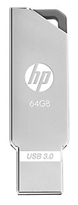 HP 64GB Flash Drive (x740w, Silver) price in India.