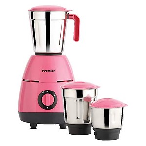 PREMIER PINKY MIXER GRINDER WITH 3 STAINLESS STEEL JAR 230V & 550W CODE-021083, REGULAR price in India.