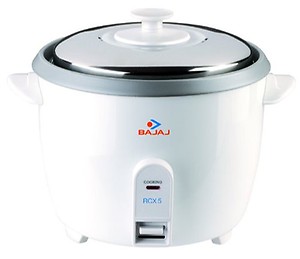 Bajaj RCX 1.8 DLX Rice Cooker, 1.8 Litre , White price in India.