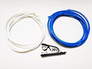 Quenchit 1/4 Inch Size RO Tube Pipe with Cutter to Cut in Proper Way for Connections without Leakage (White and Blue, 4 m Each) price in India.