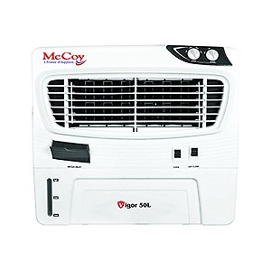 McCoy Vigor 50L 50 Ltrs Honey Comb Horizontal (Low Height) Air Cooler (White) price in India.