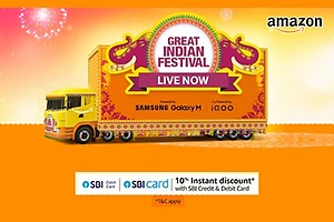Upto 80% off on Amazon Great India Sale + 10% extra off on SBI Credit/Debit Card