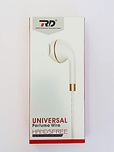 RD- T105 - Universal Perfume Wire Handsfree Earphone - Inbuilt Mic - White price in India.