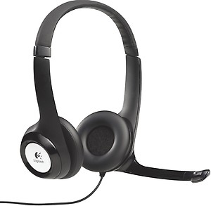 Logitech H390 Wired On Ear Headset for PC/Laptop, Stereo Headphones with Noise Cancelling Microphone, USB-A, In-Line Controls, Works with Chromebook price in India.