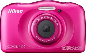 Nikon Coolpix W100 Point and Shoot Camera(Pink 13 MP)