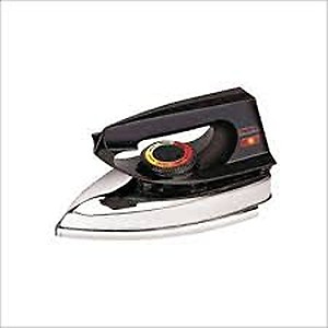 Premium quality 1000W Dry Iron with Advance Soleplate , (black) price in India.