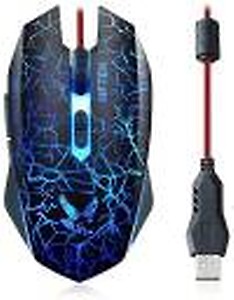 MFTEK 2000 dpi LED Backlit USB Wired Unbreakable ABS Body Gaming Mouse (Black) price in India.