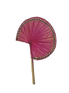 Pink Palm Leaf Hand Fan price in India.