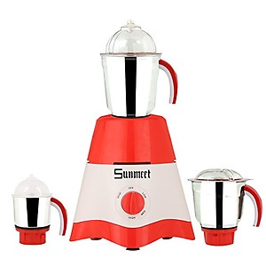 Sunmeet 750 Watts Mixer Grinder with 3 Jar Set Factory Outlet price in India.