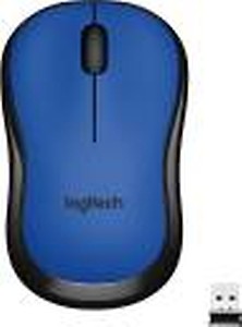 Logitech M221 red silent Wireless Optical Mouse  (USB 2.0, Red) price in India.