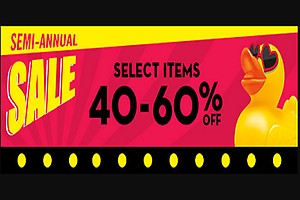 Semi Annual Sale - 40-60% off on Select Items