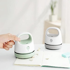 Portable Mini Corner Desk Table Dust Vacuum Cleaner Sweeper Perfect Pink price in India.