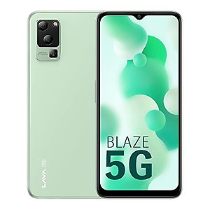 Lava Blaze 5G (Glass Green, 4GB RAM, UFS 2.2 128GB Storage) | 5G Ready | 50MP AI Triple Camera | Upto 7GB Expandable RAM | Charger Included | Clean Android (No Bloatware) price in India.