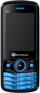 Micromax X271 Mobile Phone (Black & Blue) price in India.
