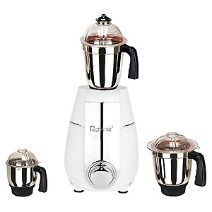 Rotomix 600watt Mixer Grinder with 3 SJ Stainless Steel Jar (Black Silver) MA2019 Make In India (ISI Certified) price in India.