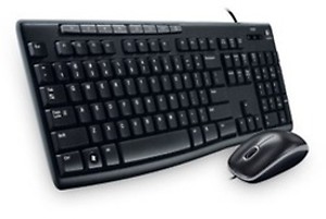 Logitech MK200 Mouse & Keyboard Combo, Full-Sized Wired USB Laptop Keyboard price in .