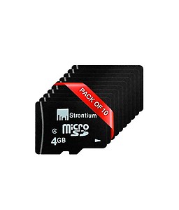 Strontium 4GB MicroSD Class 4 (Pack of 10)