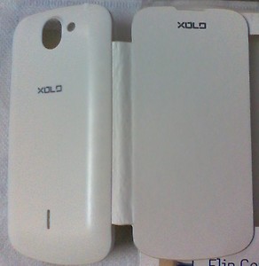 Flip cover for Xolo Q600 in white colour price in India.
