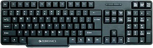 Zebronics ZEB-K11 Black USB Wired Desktop Keyboard price in India.