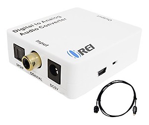 Orei DA21 Optical SPDIF/Coaxial Digital to RCA L/R Analog Audio Converter with 3.5mm Jack Support Headphone/Speaker Outputs price in India.