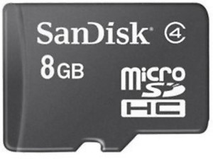 SanDisk 8GB Micro SD Memroy Card price in India.