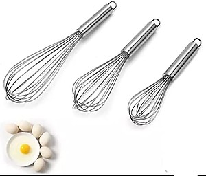 Chota Bhai's Stainless Steel Hand Egg./Curd Beater/Curd Master/Hand Blender(Pack of 2) price in India.