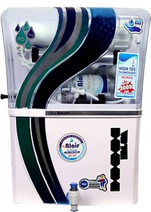 BLAIR ALFA (GRAND) HIGH TDS RO+UV+UF+TDS Technology 12 Litre Water Purifier with 8 Stage Purification (WHITE) price in India.