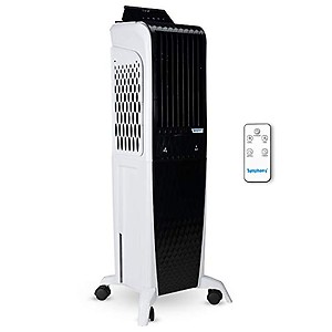 Symphony Diet 3D 40i Portable Tower Air Cooler For Home with 3-Side Honeycomb Pads, Pop-Up Touchscreen, i-Pure Technology and Low Power Consumption (40L, White & Black) price in India.