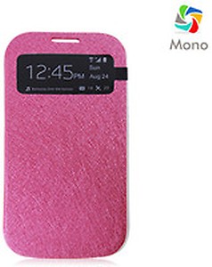 Mono Samsung I9190 Galaxy S4 Mini FlipCover Pink price in India.