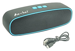 Smart Value AA-HA Wireless Bluetooth Speaker with USB Charging Cable (Blue and Black) price in India.