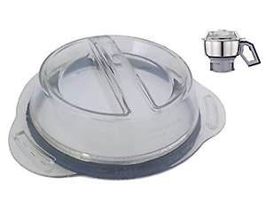 AJS spares PREETHI "XPro Duo" Small lid (0.75 LTR Jar) (1 Unit, Clear) price in India.