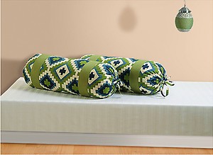 SWAYAM BCP02-1408 Geometric Cushions Cover  (Pack of 2, 76 cm*76 cm, White) price in India.