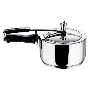 Vinod Stainless Steel Inner Lid Pressure Cooker - 3.5 Litre | Sandwich Bottom Cooker | Induction and Gas Base | ISI and CE Certified - 2 Years Warranty price in India.